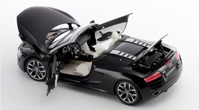 Kyosho 1/18 Audi R8 Spyder FSI 5.2 Quattro Black